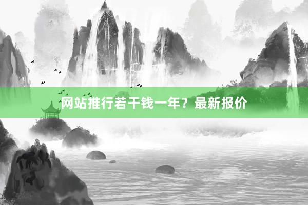 网站推行若干钱一年？最新报价