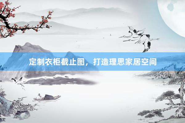 定制衣柜截止图，打造理思家居空间